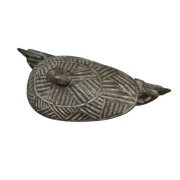 Vintage Hand Carved Solid Wood Smiling Old Man Vendor - Picture 10 of 10